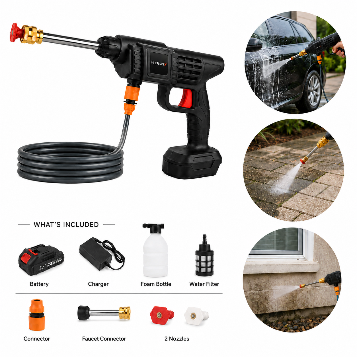 PressureX - Portable Pressure Washer